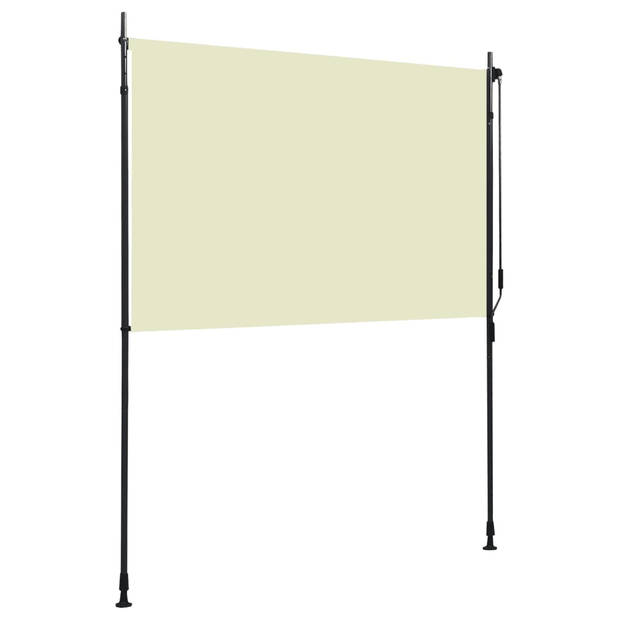 vidaXL Rolgordijn voor buiten 200x270 cm crème