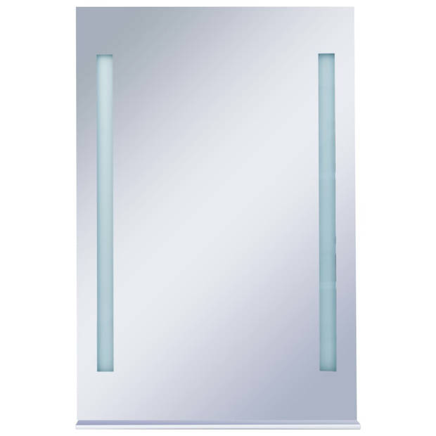 The Living Store LED Spiegel - 60 x 80 cm - IP44 - Aluminium - Glas