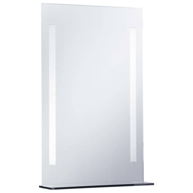 The Living Store LED Spiegel - 60 x 80 cm - IP44 - Aluminium - Glas