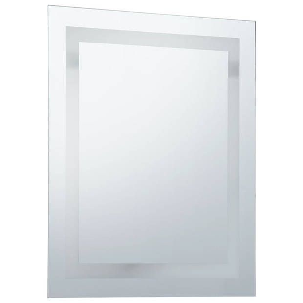 vidaXL Badkamerspiegel LED met aanraaksensor 50x60 cm