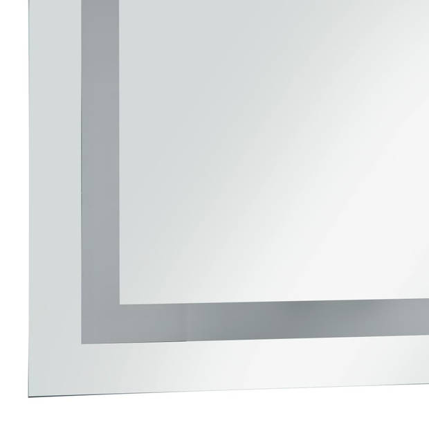 The Living Store LED-spiegel Badkamer - 60 x 80 cm - Verlichting - IP44