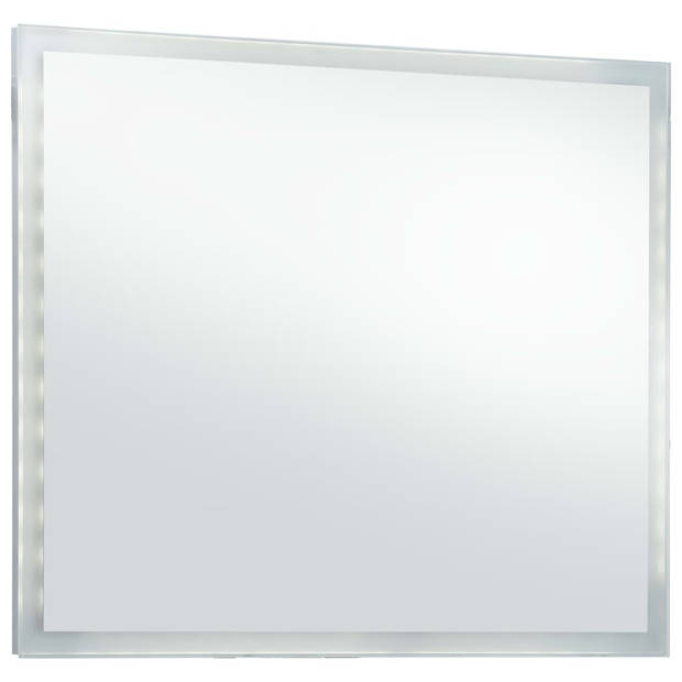 The Living Store Badkamerspiegel LED - 80 x 60 cm - IP44 gekeurd