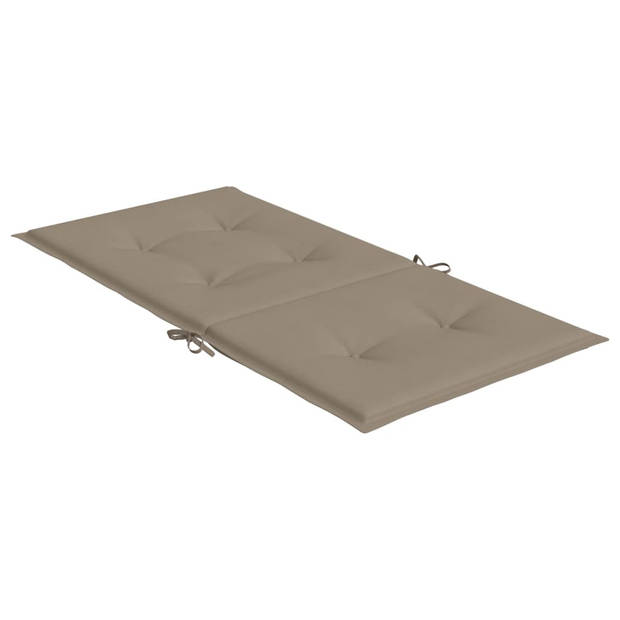 The Living Store Stoelkussens Oxford - 100 x 50 x 3 cm - taupe - waterafstotend