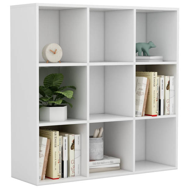 vidaXL Boekenkast 98x29x97,5 cm bewerkt hout wit