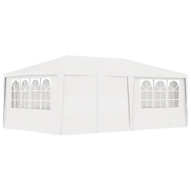 vidaXL Partytent met zijwanden professioneel 90 g/m² 4x6 m wit