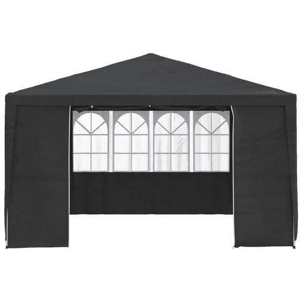 vidaXL Partytent met zijwanden professioneel 90 g/m² 4x4 m antraciet