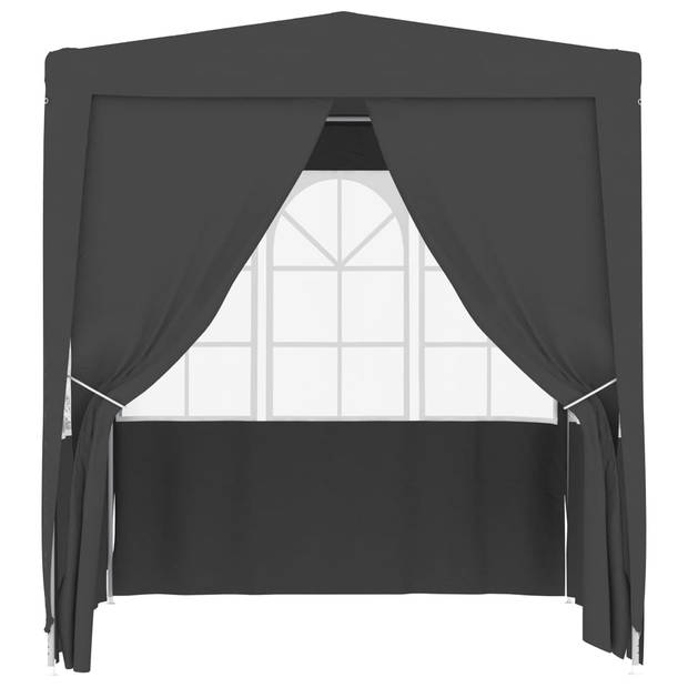 vidaXL Partytent met zijwanden professioneel 90 g/m² 2x2 m antraciet