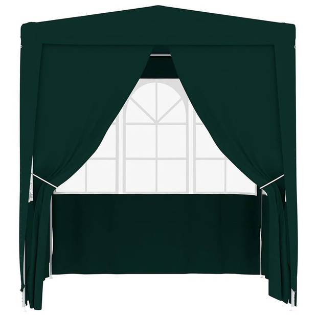 vidaXL Partytent met zijwanden professioneel 90 g/m² 2,5x2,5 m groen