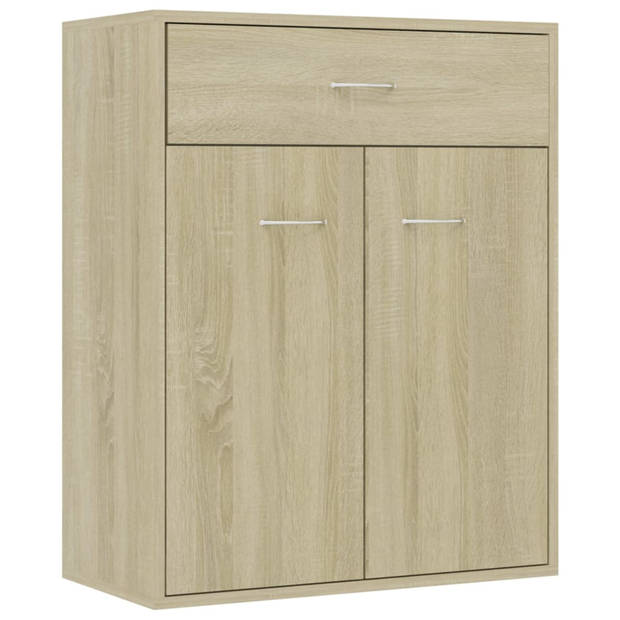 vidaXL Dressoir 60x30x75 cm bewerkt hout sonoma eikenkleurig