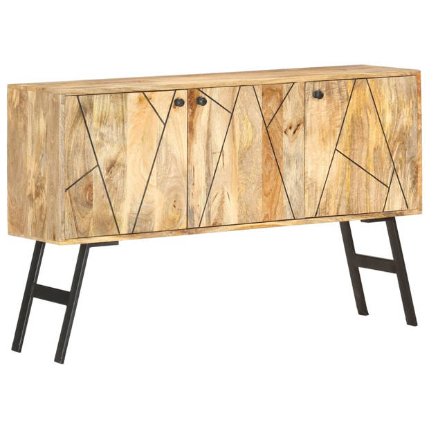 The Living Store Vintage Massief Mangohouten Dressoir - 118 x 30 x 75 cm - Bruin