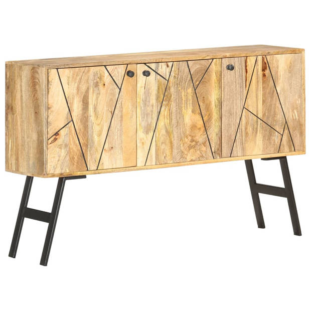 The Living Store Vintage Massief Mangohouten Dressoir - 118 x 30 x 75 cm - Bruin