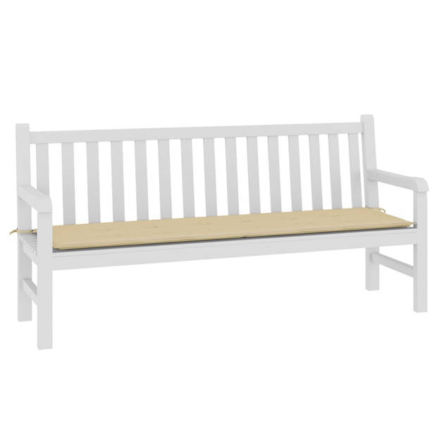 The Living Store Tuinbankkussen - Oxford stof - 180 x 50 x 3 cm - Beige