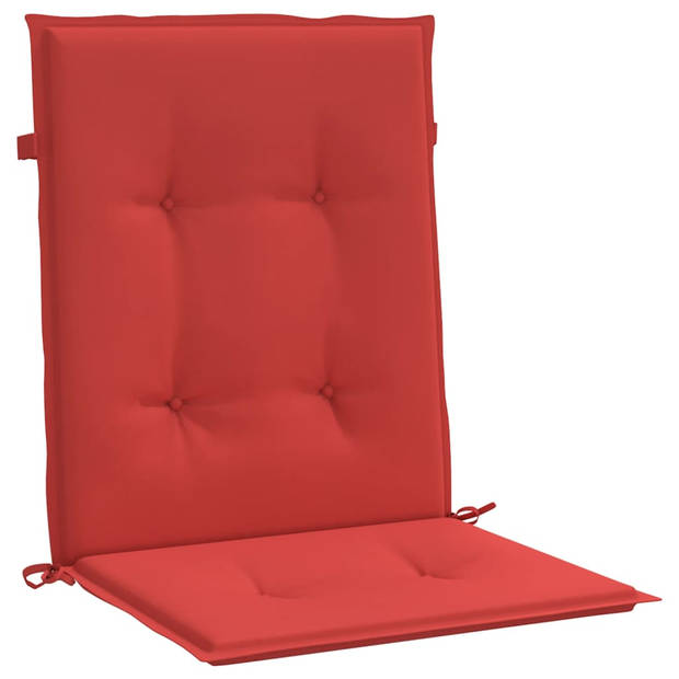 The Living Store Stoelkussens - Oxford stof - 100x50x3 cm - Rood