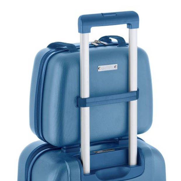 CarryOn ‘Skyhopper’ Beautycase Make-up Koffer Luxe Toilettas Cijferslot Blauw