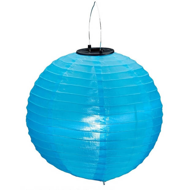 Lampionnen op zonne energie blauw 30 cm - Lampionnen
