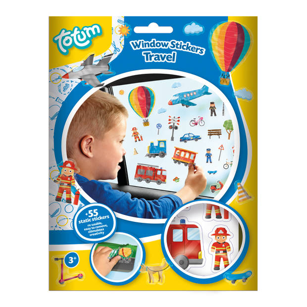 Totum raamstickers verkeer junior 55 stickers