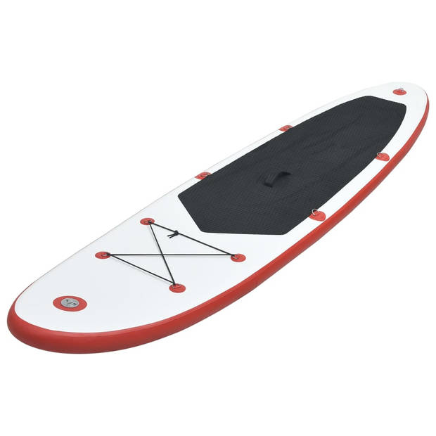 The Living Store Stand Up Paddleboard - Opblaasbaar - 360 x 81 x 10 cm - Rood en Wit