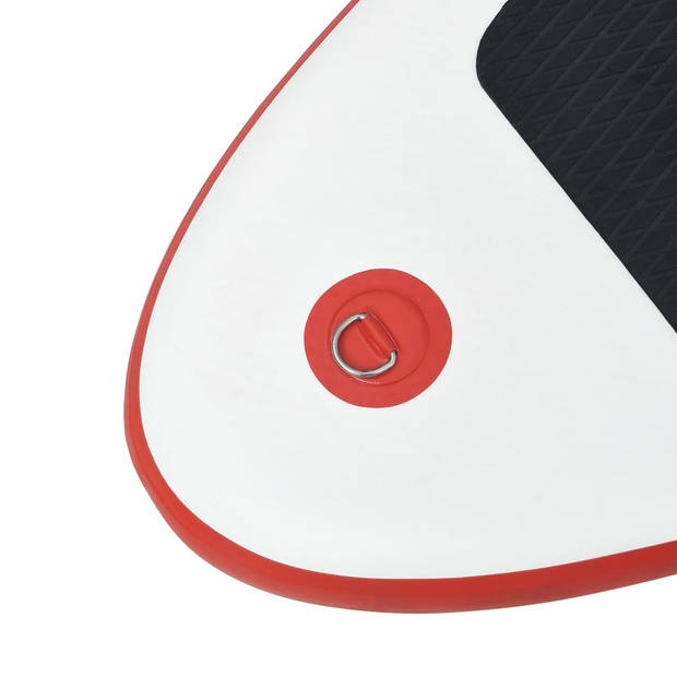 The Living Store Stand Up Paddleboard - Opblaasbaar - 330 x 72 x 10 cm - Rood en wit - 100 kg draagvermogen