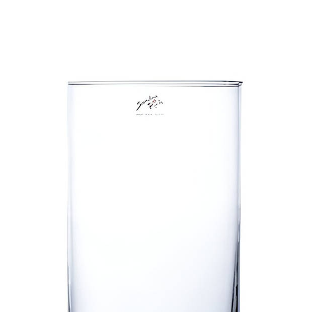 Glazen vaas transparant 15 x 25 cm - Vazen