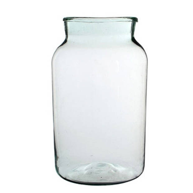 2x Bloemenvaas / cilindervaas van glas 44 x 25 cm - Vazen