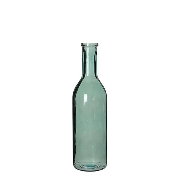 2x Decoratiefles / glazen fles grijs 50 x 15 cm - Vazen