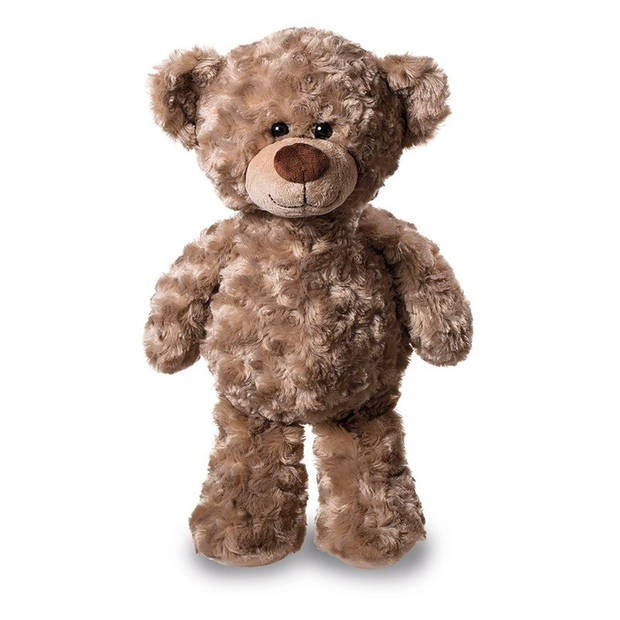 Pluche knuffel teddybeer 24 cm met I Love You hartje t-shirt - Knuffelberen