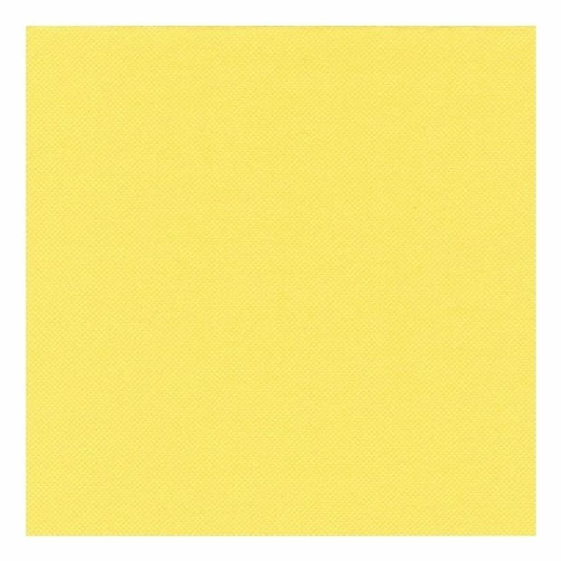 20x Luxe gele servetten geel 33 x 33 cm - Feestservetten