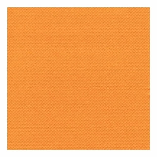 60x Fel oranje servetjes 33x33 cm - Feestservetten