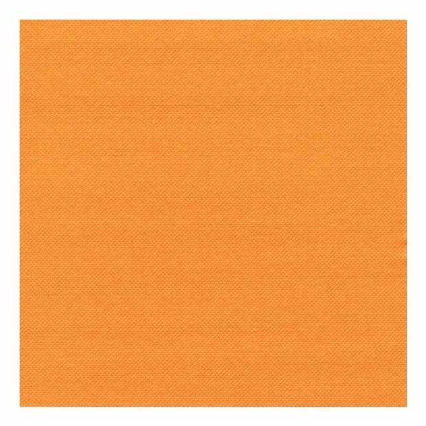 20x Fel oranje servetjes 33x33 cm - Feestservetten