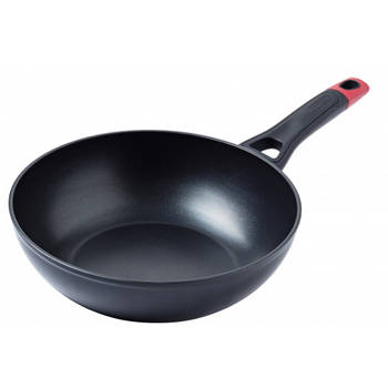 Pyrex wokpan Optima 28 x 12,5 cm aluminium zwart