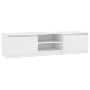 vidaXL Tv-meubel 140x40x35,5 cm bewerkt hout wit