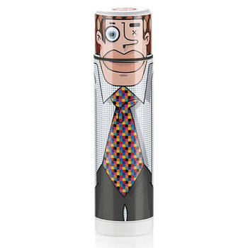 E-my thermosbeker mister Fred 500 ml 25 cm RVS grijs