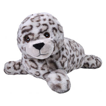 Wild Republic pluche zeehond knuffeldier - grijs - 30 cm - zeehonden - Knuffeldier