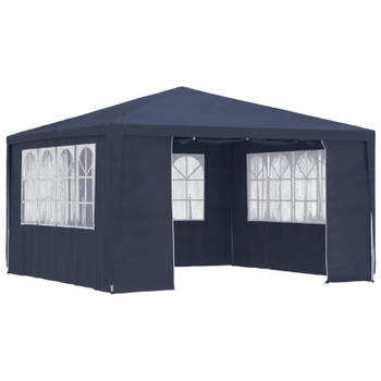 vidaXL Partytent met zijwanden professioneel 90 g/m² 4x4 m blauw