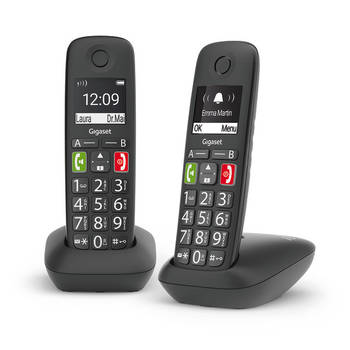 Gigaset E290 Duo Senioren Dect telefoon met extra grote toetsen