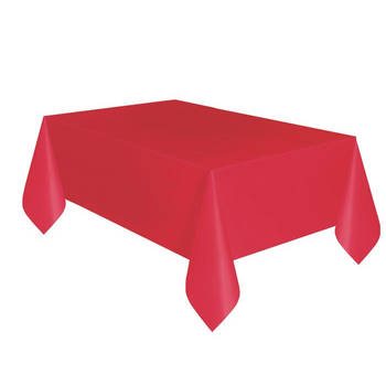 Unique tafelkleed 274 x 140 cm rood