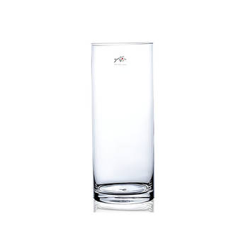 Glazen vaas transparant 12 x 30 cm - Vazen