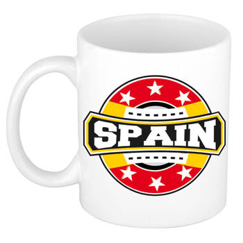 Spain / Spanje logo supporters mok / beker 300 ml - feest mokken