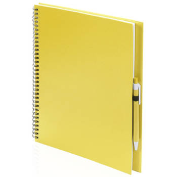 Tekeningen maken schetsboek A4 gele kaft - Schetsboeken