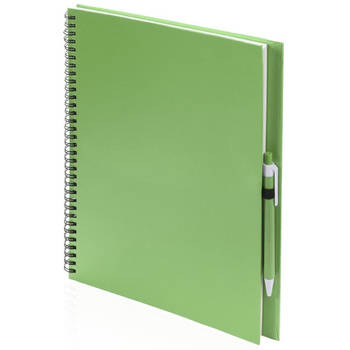Tekeningen maken schetsboek A4 groene kaft - Schetsboeken