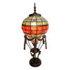 HAES DECO - Tiffany Tafellamp Meerkleurig 31x31x71 cm Fitting E27 / Lamp max 1x60W