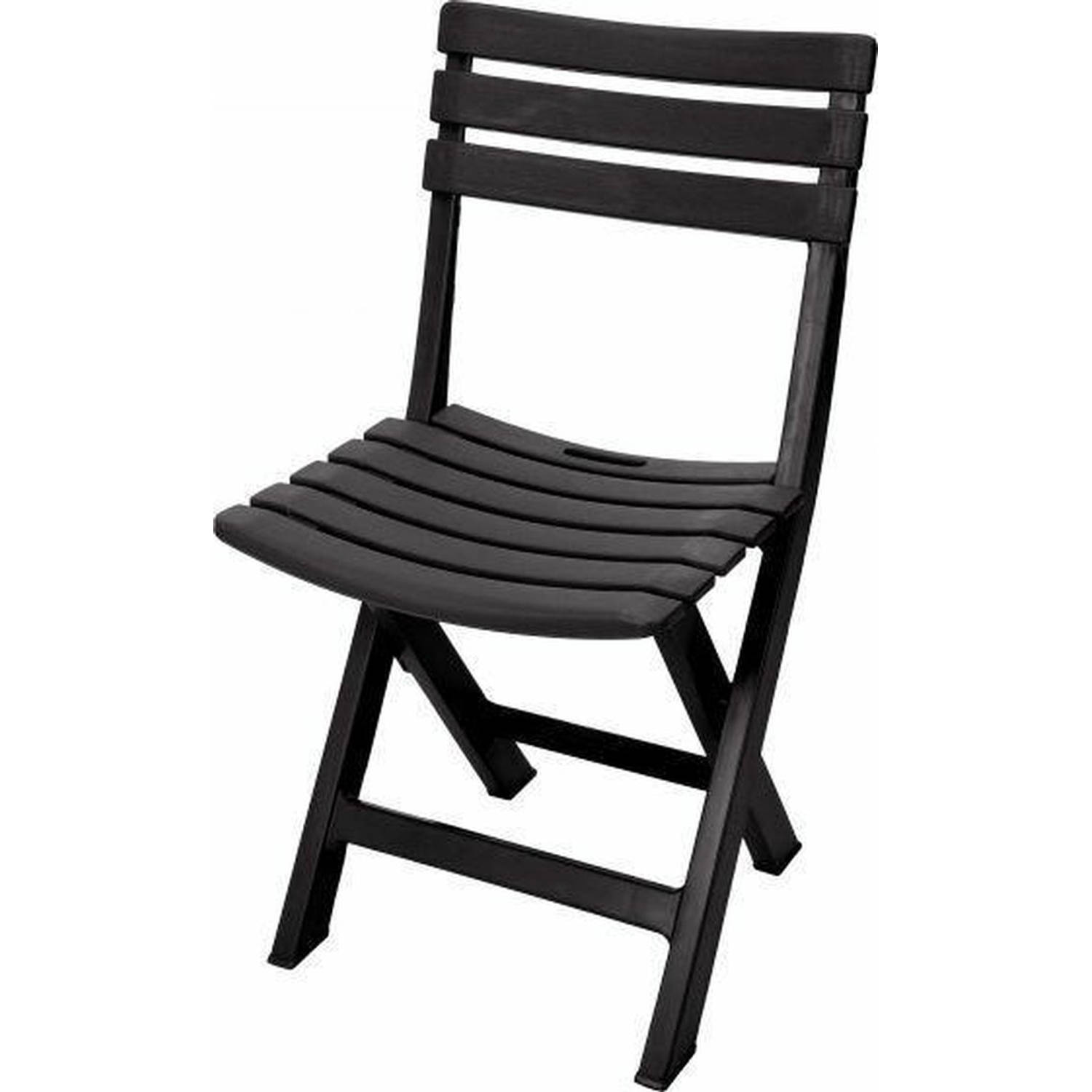 Haven Geestig Reusachtig Gerimport - Praktische Klapstoelen set - 4 x vouwstoel – zwart – Praktisch  – Inklapbaar - Tuin – Eetkamer – | Blokker