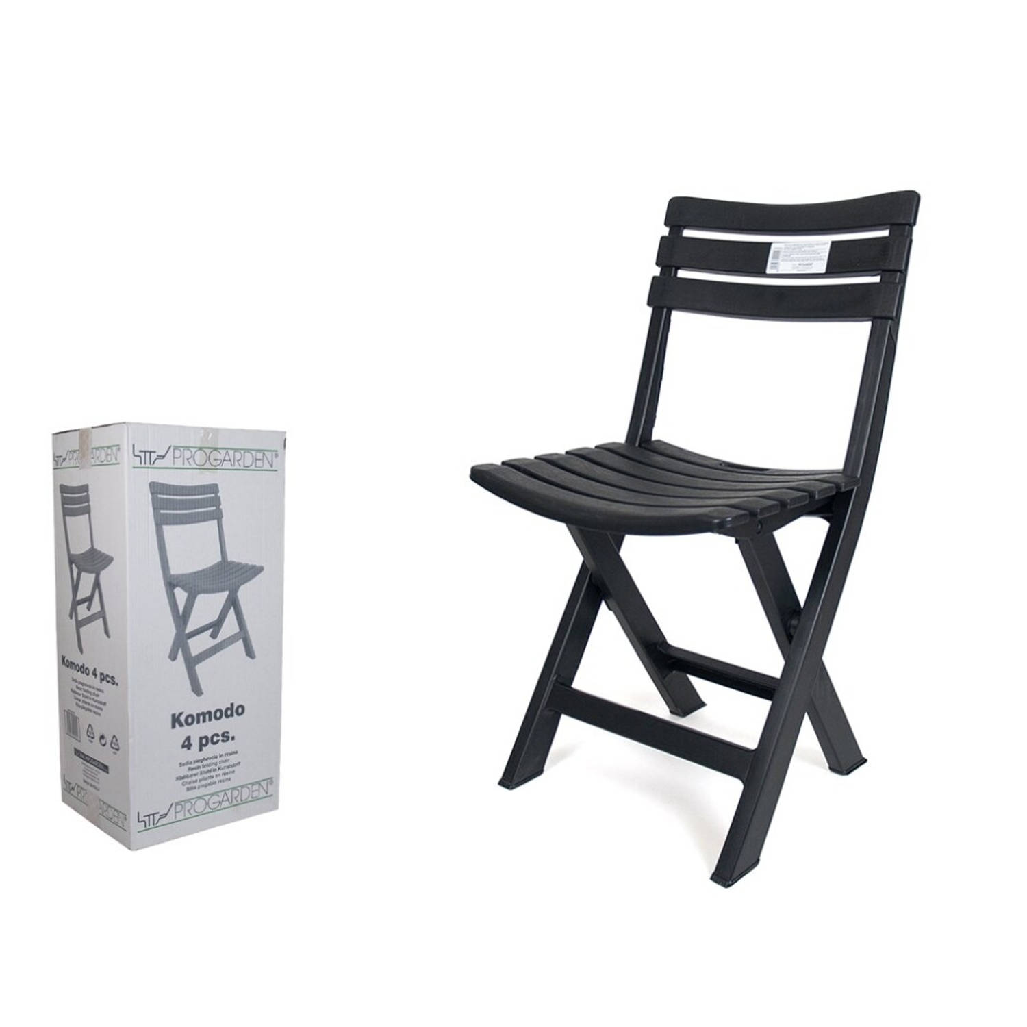Trein Stroomopwaarts Waakzaamheid Gerimport - Praktische Klapstoelen set - 4 x vouwstoel – zwart – Praktisch  – Inklapbaar - Tuin – Eetkamer – | Blokker