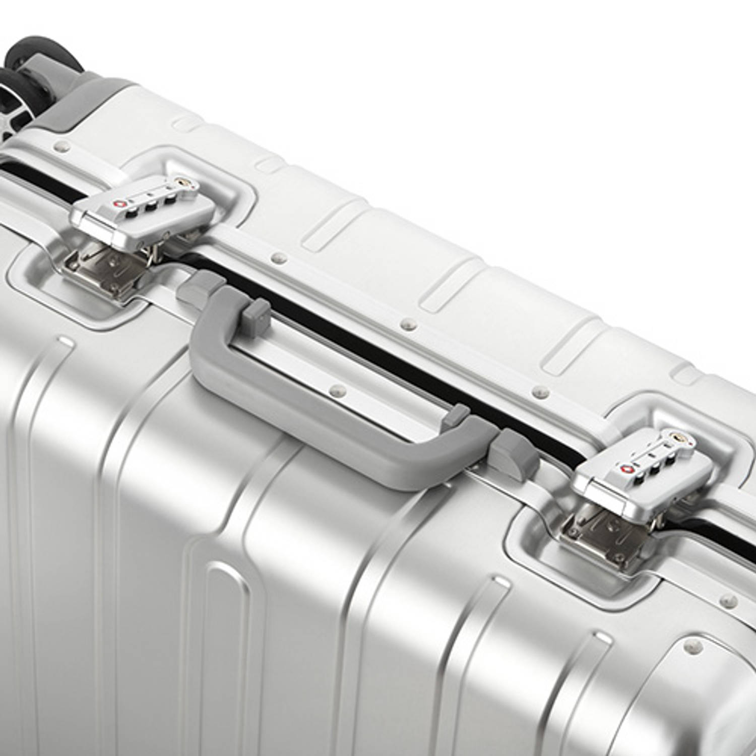 Kiezen roddel Janice CarryOn ULD Handbagage - Luxe Aluminium Trolley 55cm - Dubbel TSA slot -  Dubbele wielen - Aluminium/Zilver | Blokker