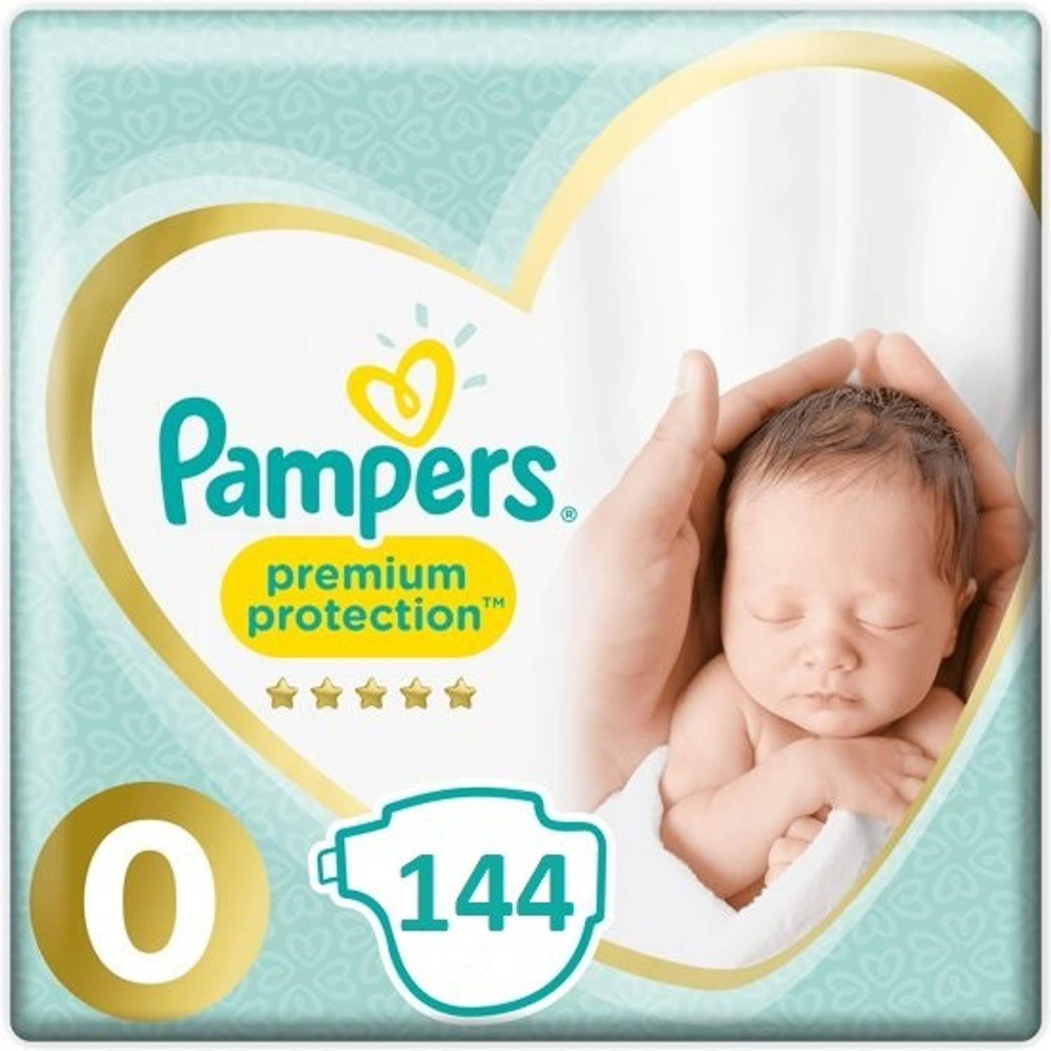 Pampers Premium Protection 0 - 144 Luiers Maandbox