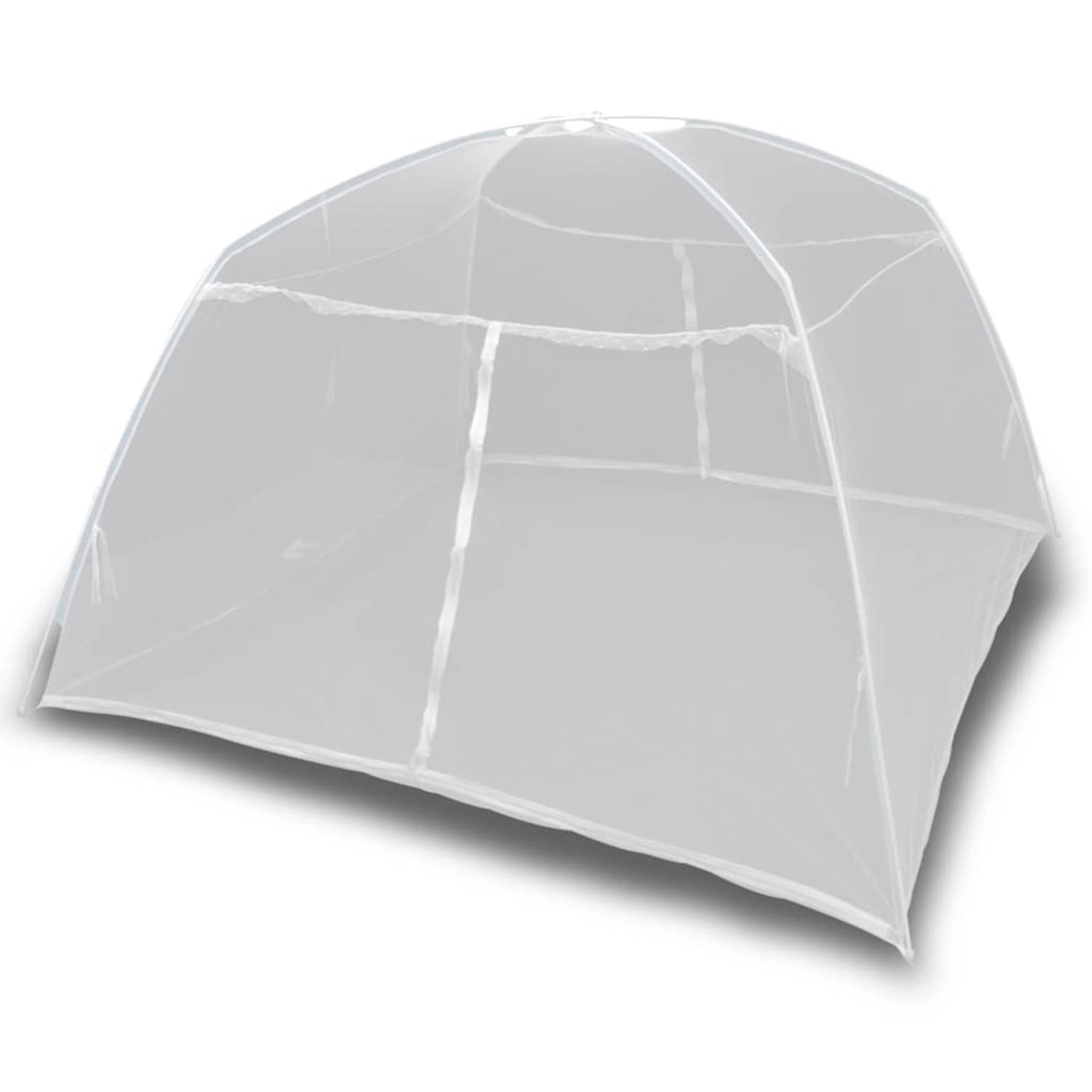 vidaXL Tent 200x180x150 cm glasvezel wit