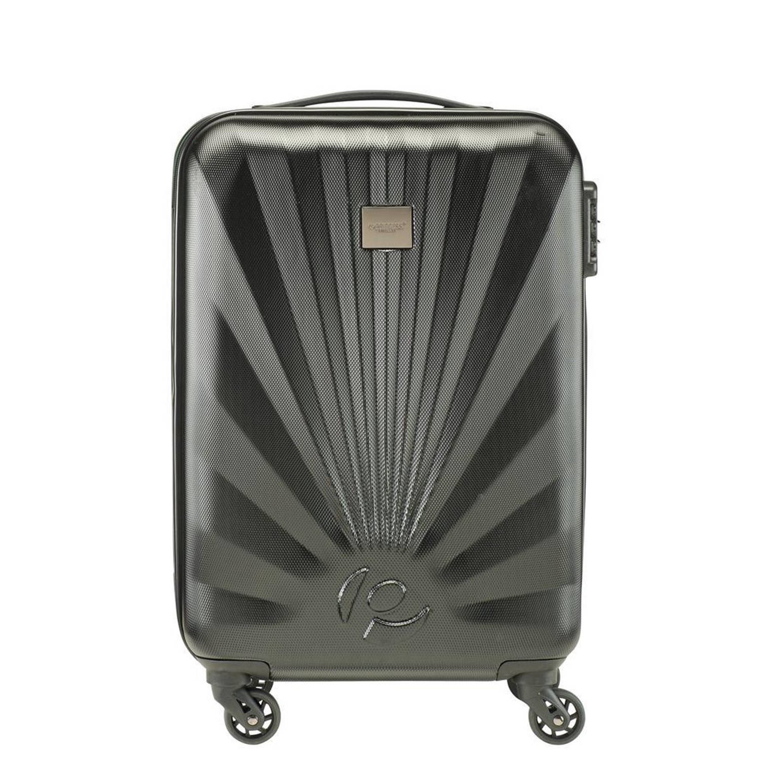 Fascinerend Correlaat Meesterschap Princess Traveller Nice - Handbagage Koffer - 55cm - Zwart/Groen - Met  Powerbank | Blokker