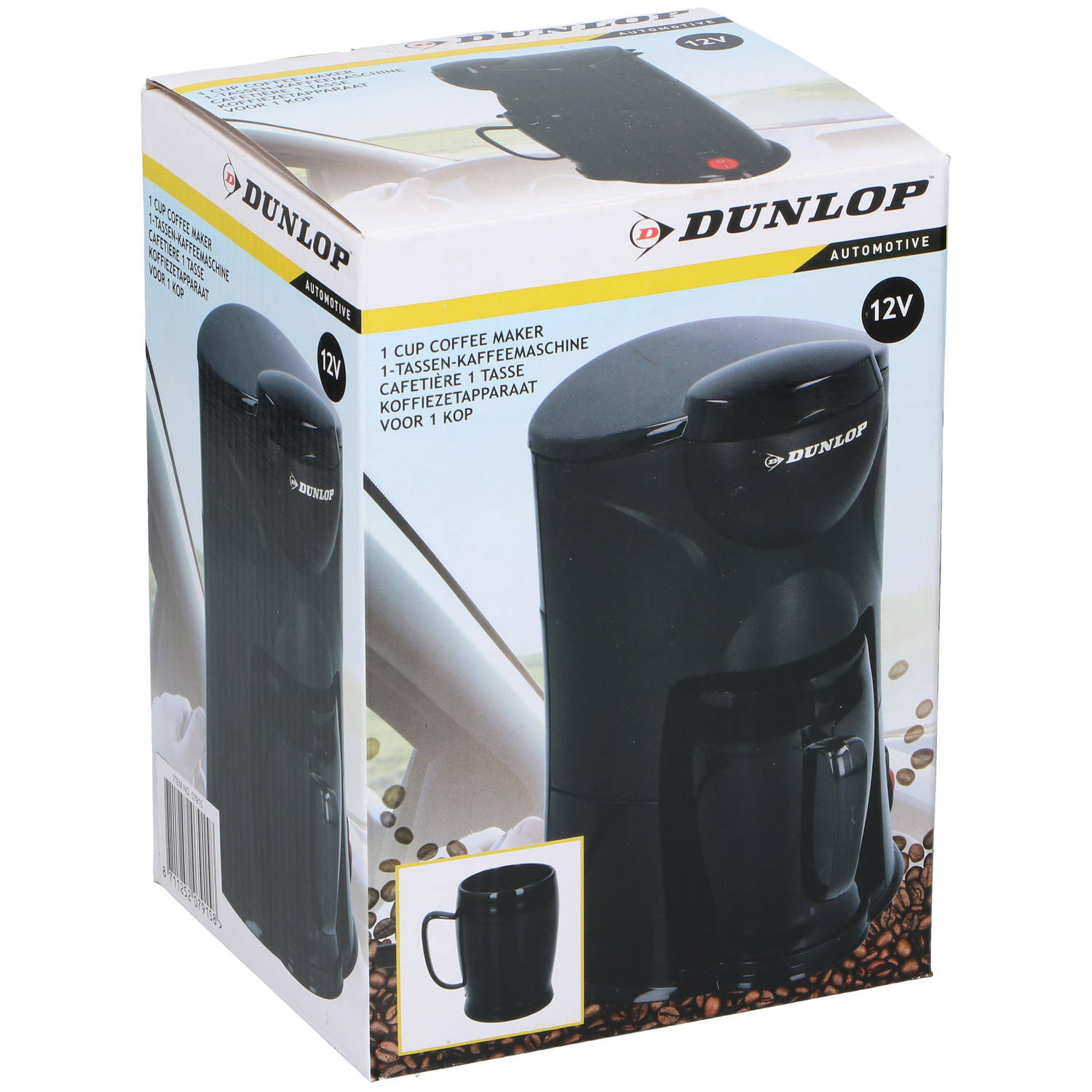 Dunlop Koffiezetapparaat - 1 - 12V - incl. mok | Blokker