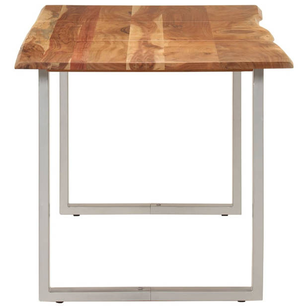 vidaXL Eettafel 154x80x76 cm massief acaciahout