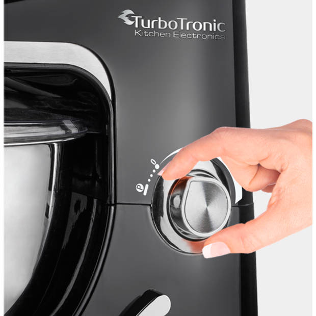 TurboTronic TT-002 Keukenmachine 2000W 5L - Zwart